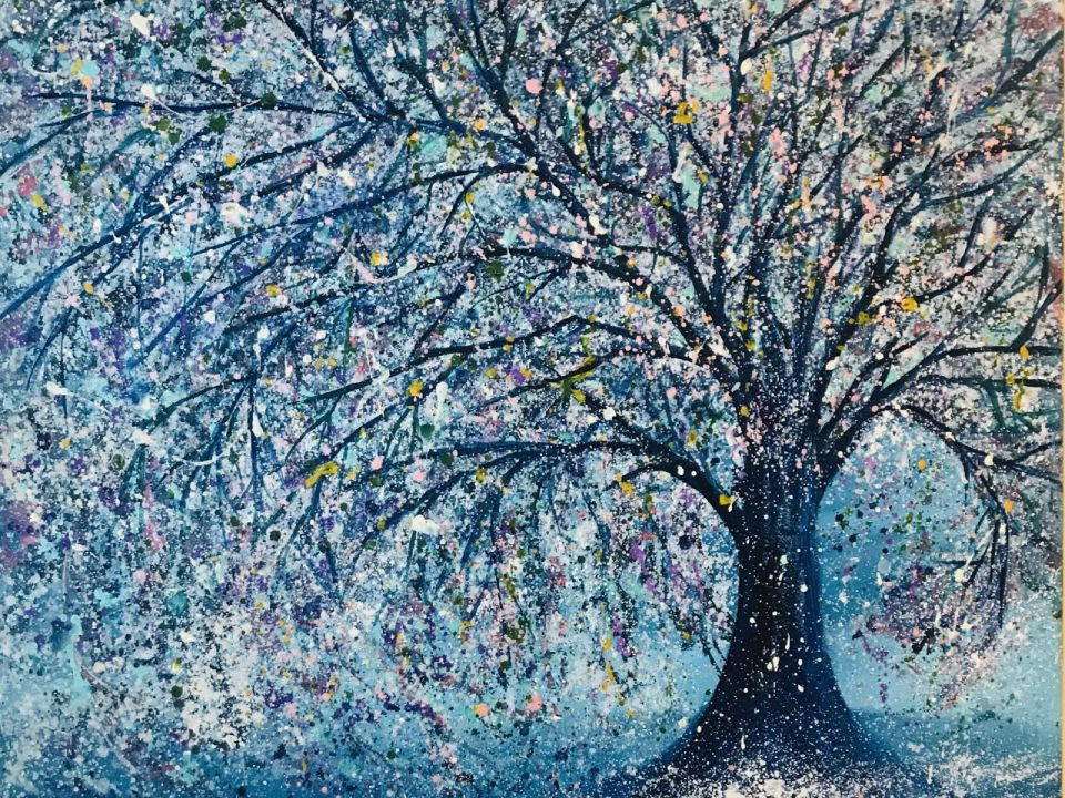 Snowy Tree, 70 x 70cm, £270 (SOLD)